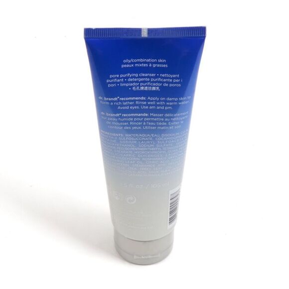 Dr Brandt Pores No More Pore Purifying Cleanser Tea Tree Oil Willow Bark 5oz New - Picture 2 of 2